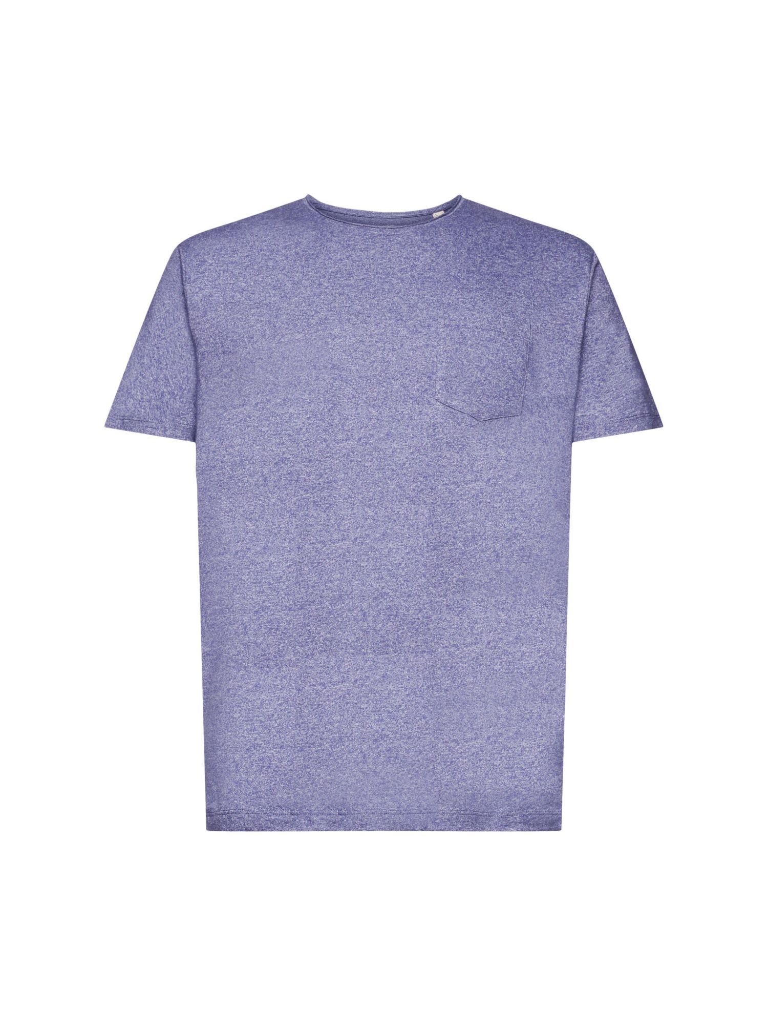 edc by Esprit T-Shirt Recycelt: meliertes Jersey-T-Shirt (1-tlg) DARK PURPLE