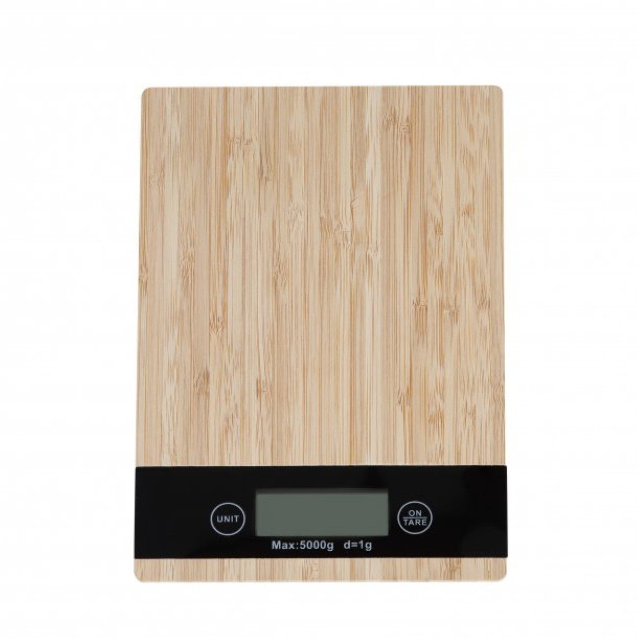 axentia Küchenwaage, (1-tlg), aus Bambus, mit Zuwiegefunktion und Abschaltautomatik, bis 5 kg
