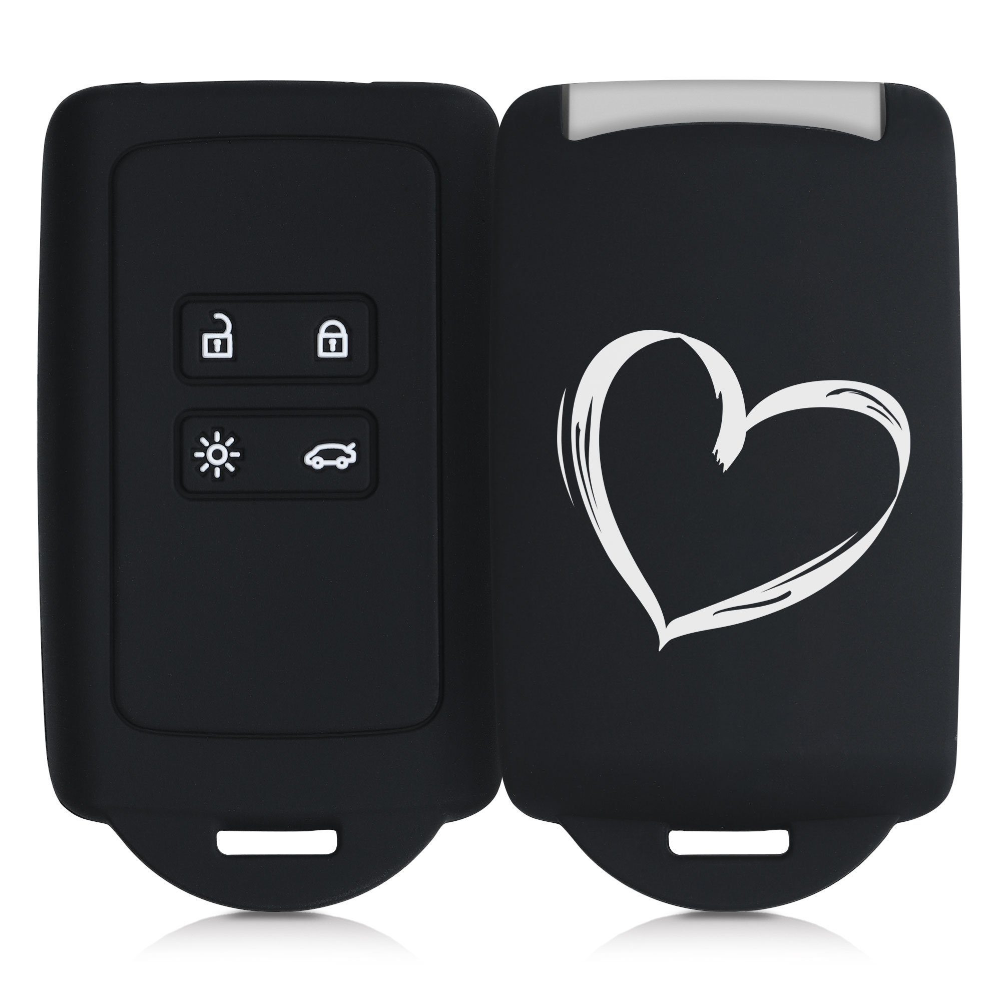 kwmobile Schlüsseltasche Gehäuse für Mercedes Benz Autoschlüssel, ohne  Transponder Batterien Elektronik - Auto Schlüsselgehäuse, geeignet für Mercedes  Benz 2-Tasten Autoschlüssel (nur Keyless Go) Schlüssel