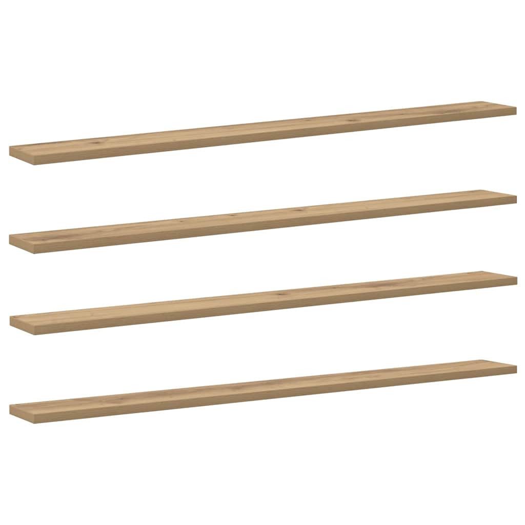 vidaXL Bücherregal Regalbrett 4 pcs Braun günstig online kaufen