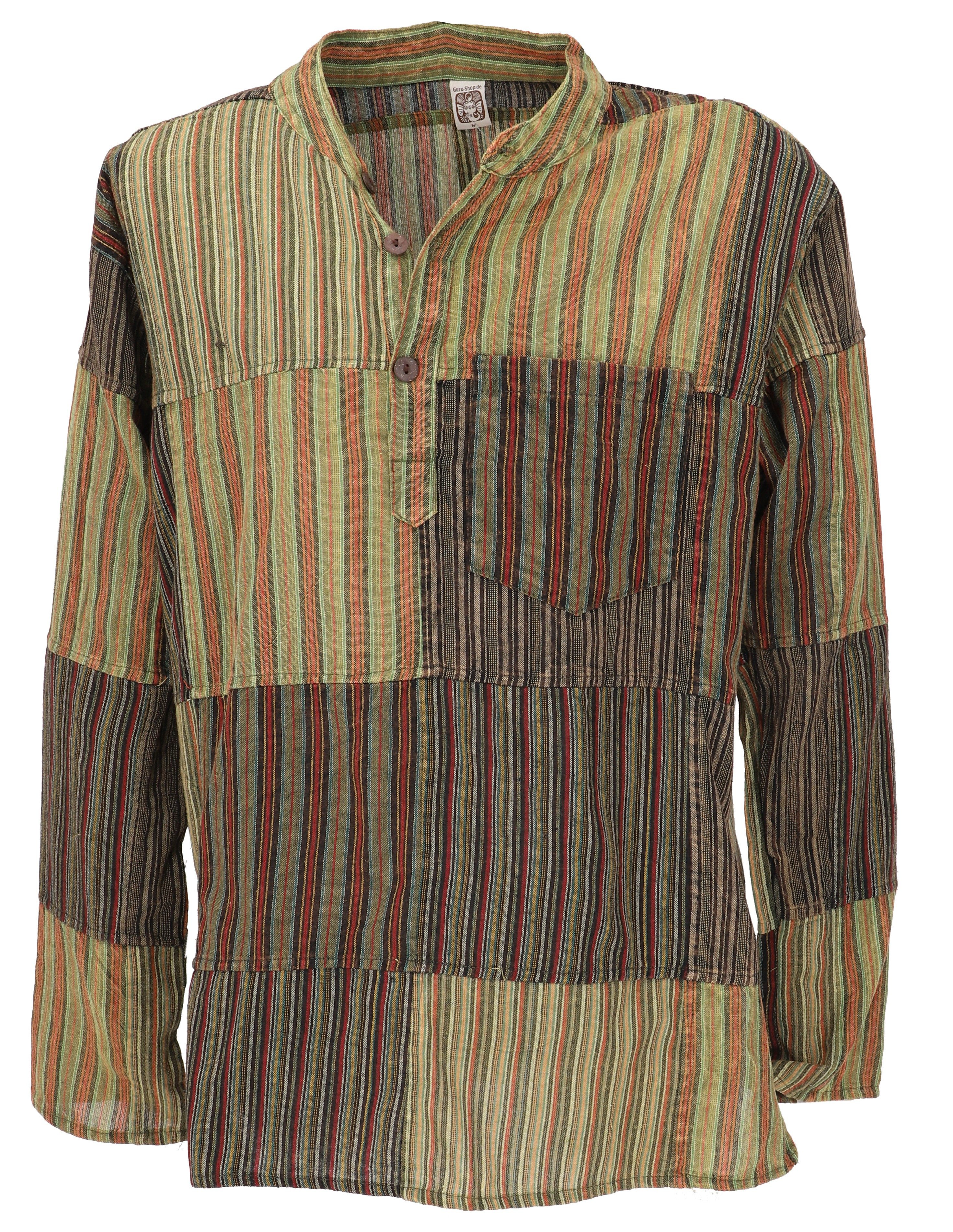 Guru-Shop Hemd & Shirt Nepal Ethno Patchworkhemd, stonewash Freizeit.. Hipp günstig online kaufen
