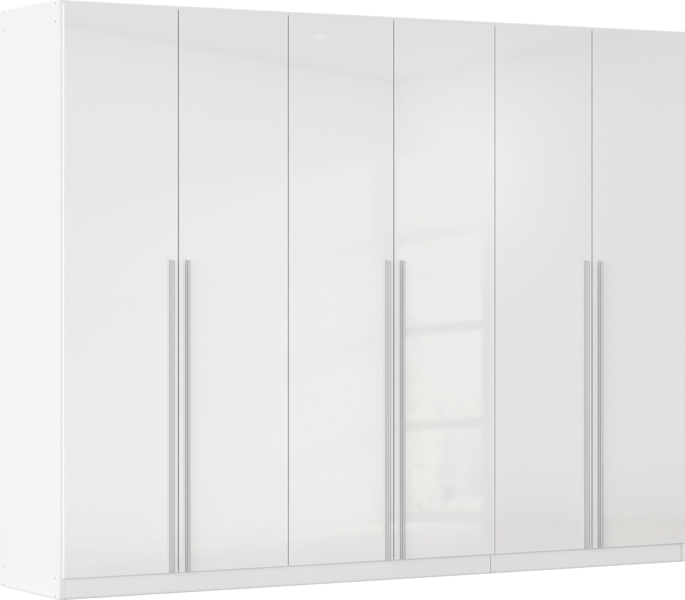 rauch Kleiderschrank Schrank Drehtürenschrank Ankleide Garderobe Schlafzimmerschrank LORCA (Breiten: 181/271 cm, Höhe: 210 cm) mit langen Griffstangen, elegante Hochglanz-Front MADE IN GERMANY