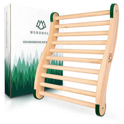 NORDHOLZ Sauna-Rückenlehne »Sauna Rückenlehne ergonomisch« (Rückenlehne ergonomisch S-Form, 100% nordische Fichte für Infrarotkabine), Sauna Zubehör