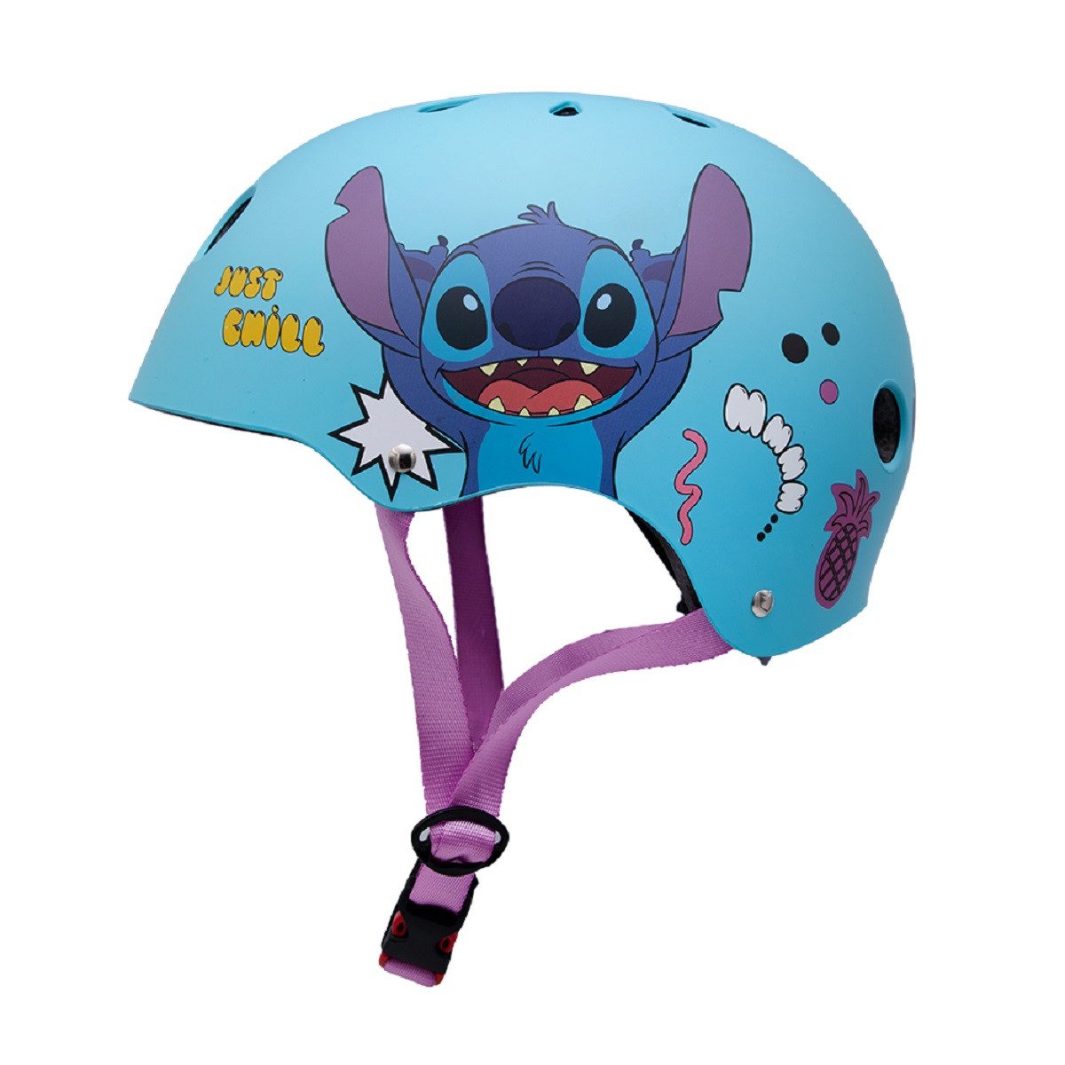 Lilo & Stitch Kinderfahrradhelm für Kinder Sicherer Schutz beim Radfahren und Skaten (Größe M)