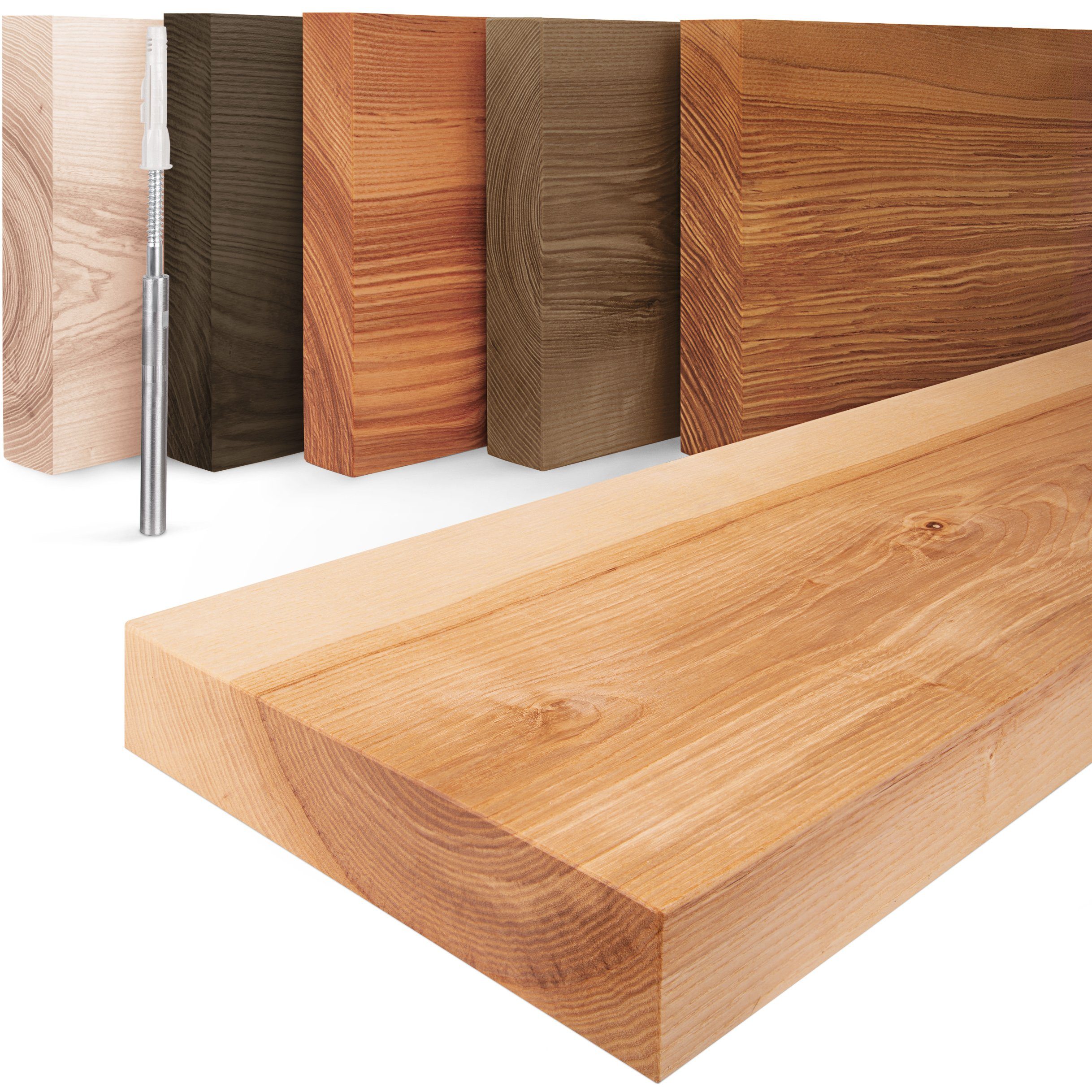 LAMO Manufaktur Wandregal Holz Gerade, Regal günstig online kaufen