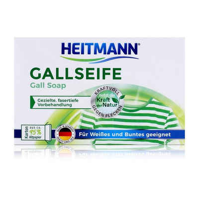 HEITMANN Heitmann Gallseife 100g - Hausmittel gegen Flecken und Schmutz (1er Pa Fleckentferner