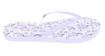 Sarcia.eu Weiße Flip-Flops mit Einhornmuster 36-37 EU / 3-4 UK Badezehentrenner