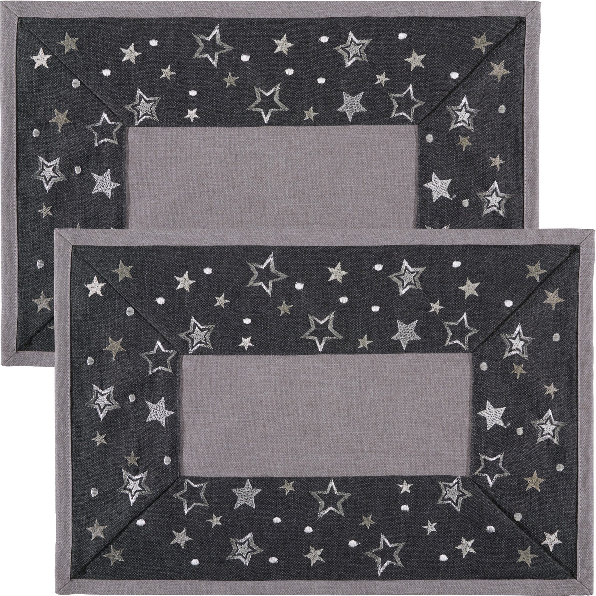 Platzset Tischset "Sterne" 2er-Pack