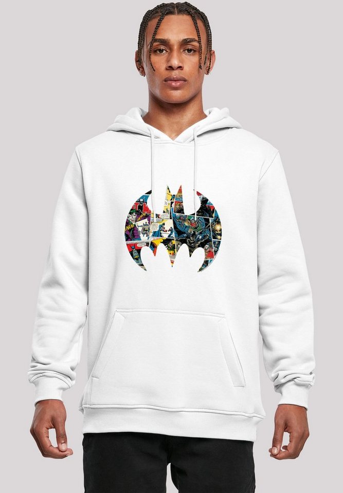 F4NT4STIC Sweatshirt DC Comics Batman Comic Book Logo Herren,Premium Merch ,Slim-Fit,Kapuzenpullover,Bedruckt, Verstellbare Kapuze und geräumige  Kängurutasche