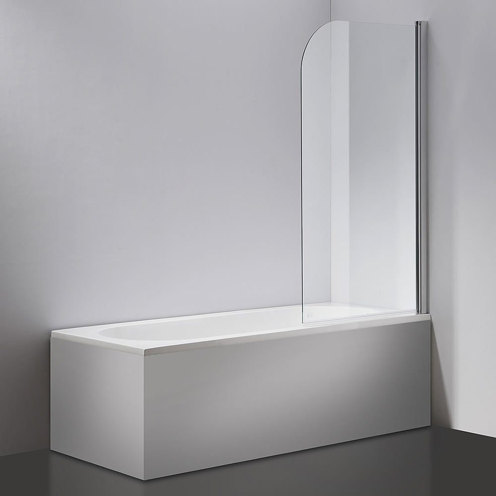 Melko Duschwand Badewannenaufsatz Duschabtrennung Duschkabine 140x80CM ESG günstig online kaufen