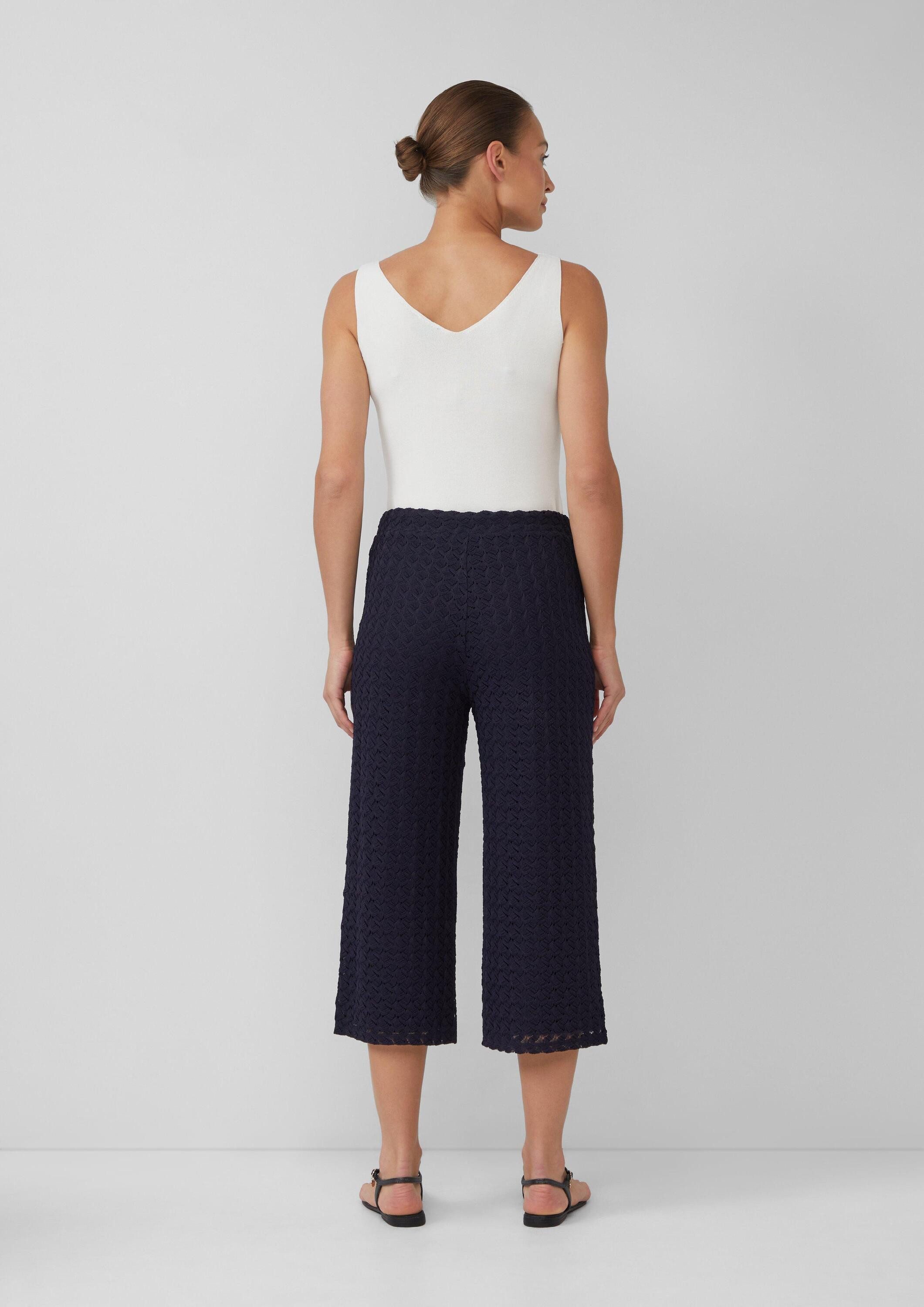 s.Oliver Culotte Hose Culotte aus Strickjersey mit Futter und Elastikbund