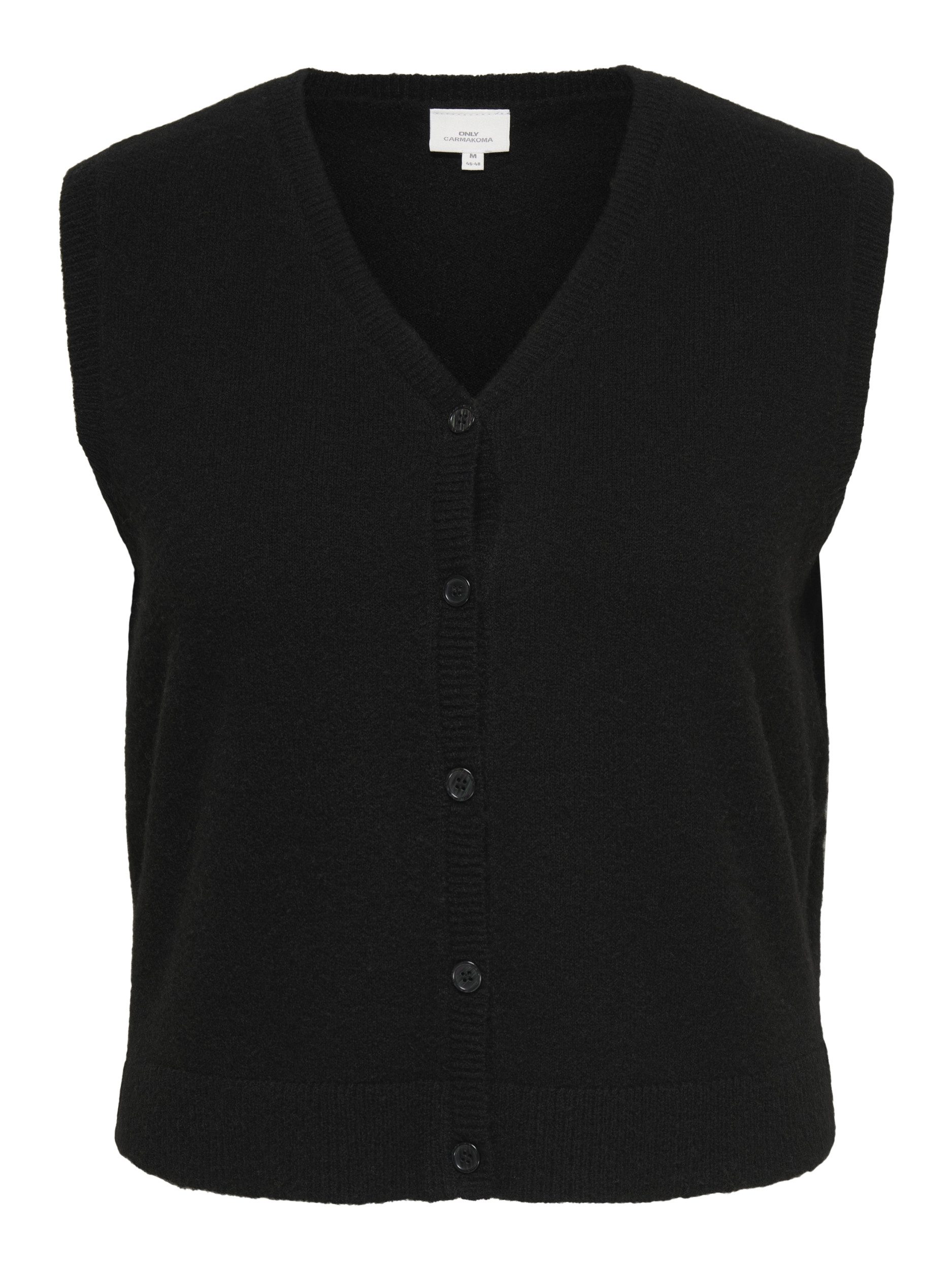 JDY Kurzweste CARALLY S/L V-NECK VEST KNT 177911 Black