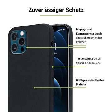 Artwizz Smartphone-Hülle Artwizz TPU Case - Ultra dünne, elastische Schutzhülle mit matter Rückseite für iPhone Xs (kompatibel mit iPhone X), Schwarz