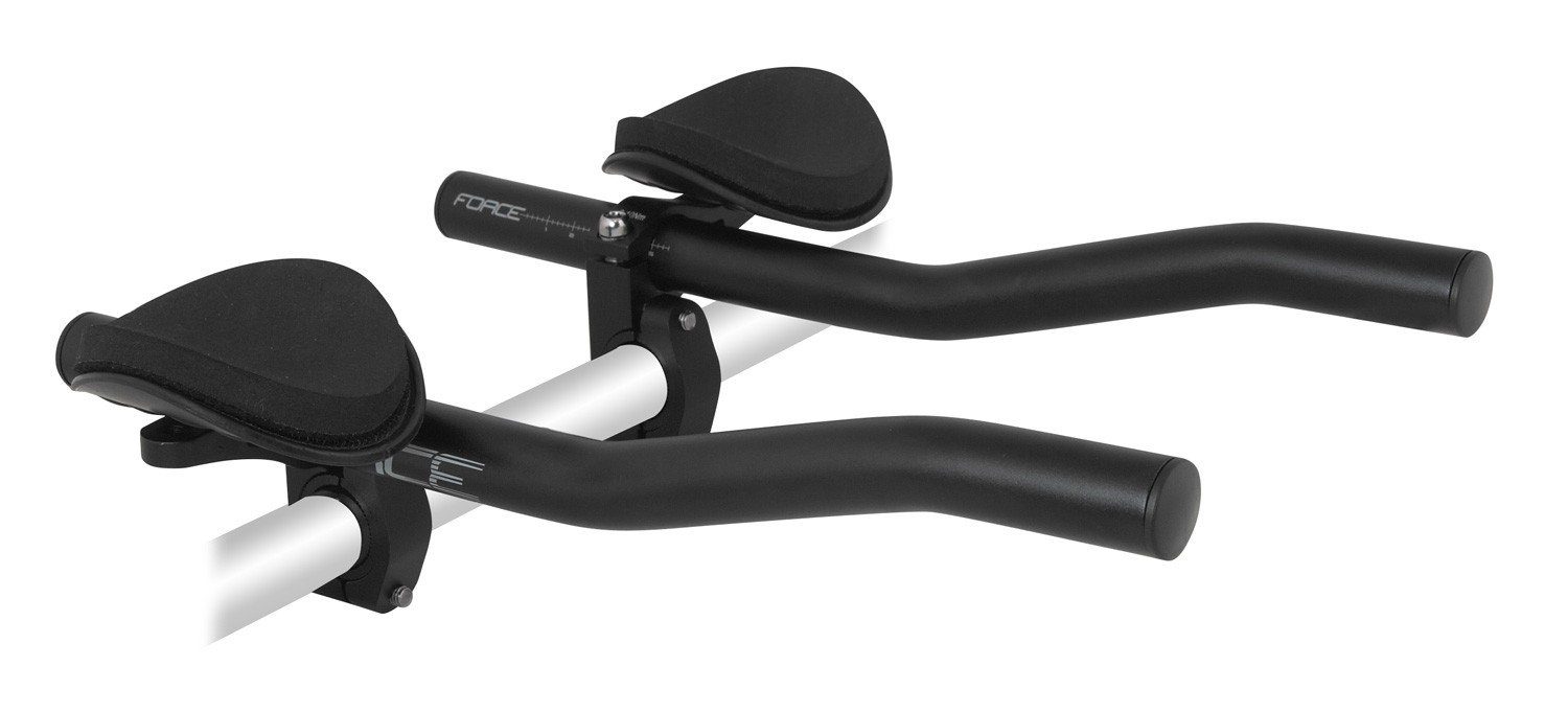Fahrradlenker Langstrecken Lenker FORCE FLAT Alu. mattschwarz