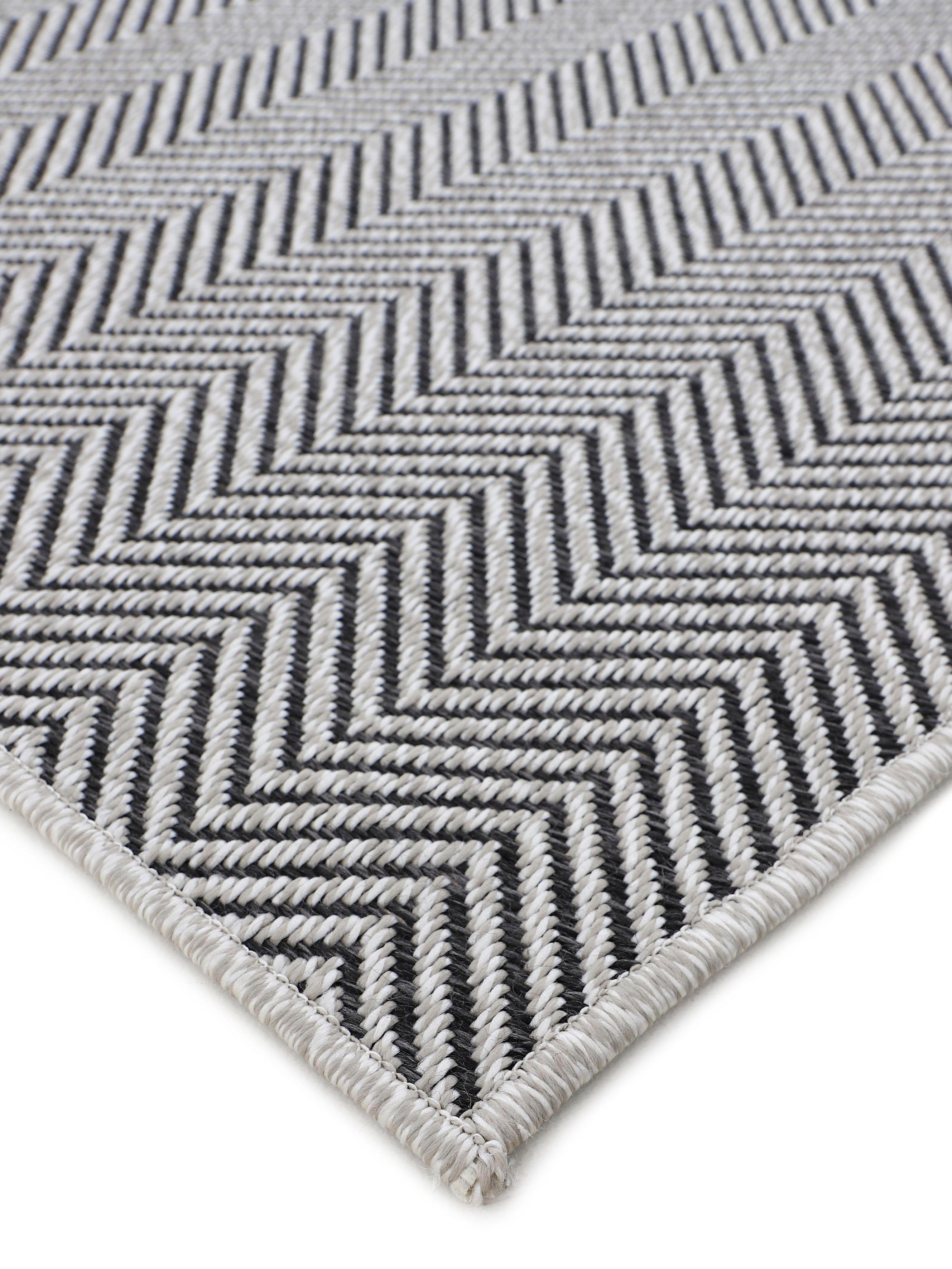 Teppich robustes Flachgewebe, 106, mm, Boho 4 UV-beständig, Sisal rechteckig, Außenbereich Höhe: carpetfine, Optik,