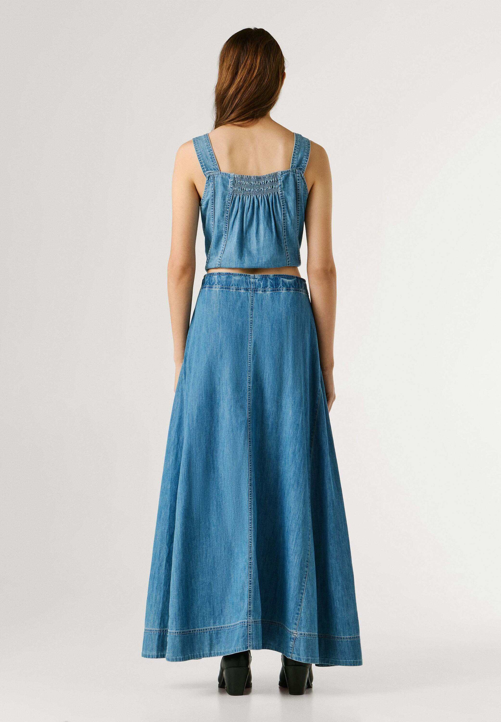 Pepe Jeans A-Linien-Rock skirt MAXI SKIRT UHW BELT