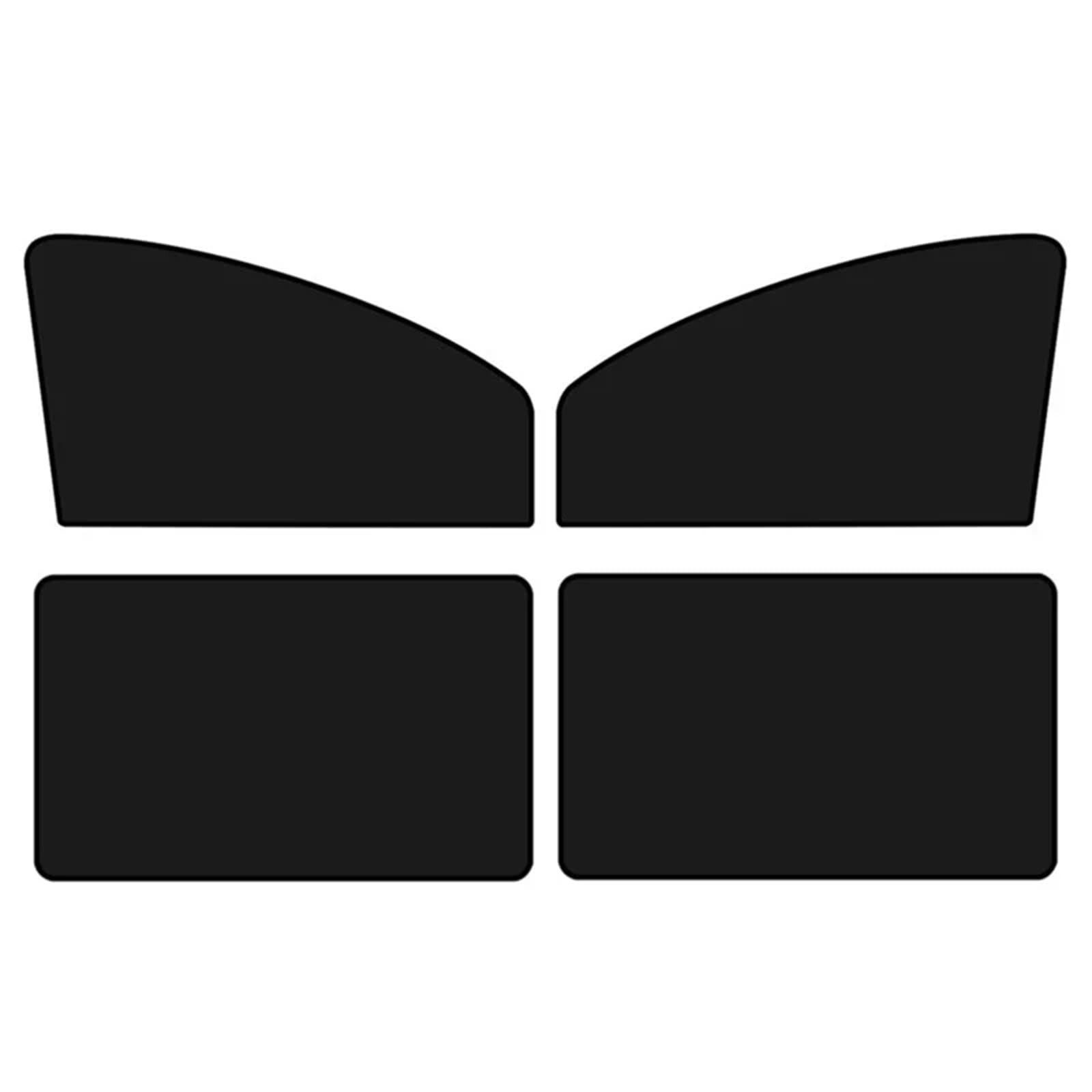 Magnetischer Auto-Sonnenschutz 2er Pack - UV Schutz Für Seitenscheiben