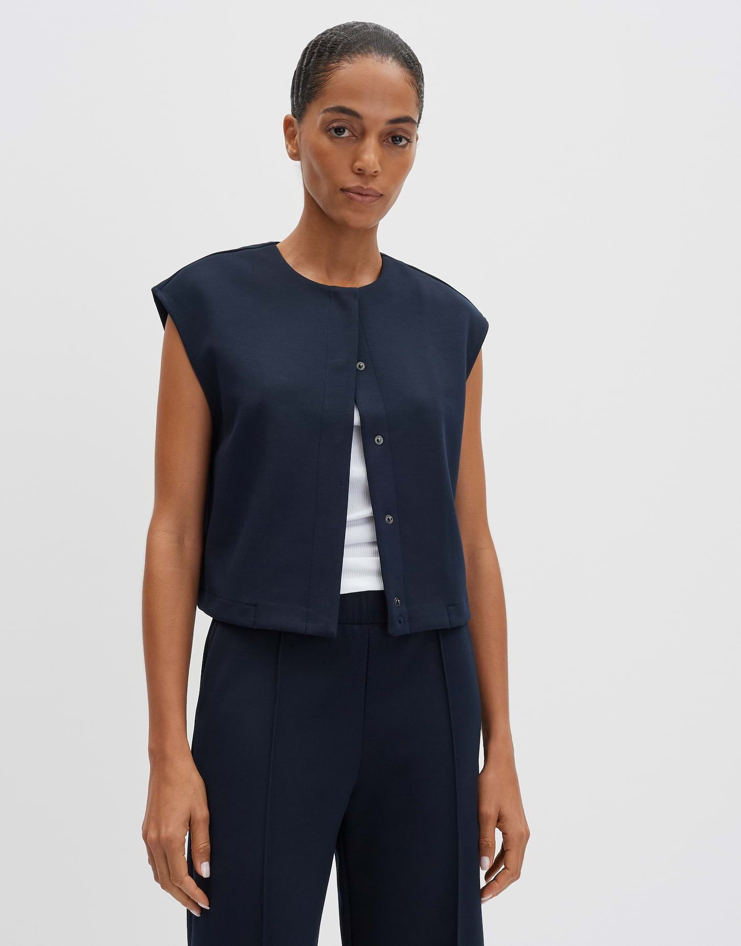 someday Sweatweste UMANDY Regular in Twill Optik