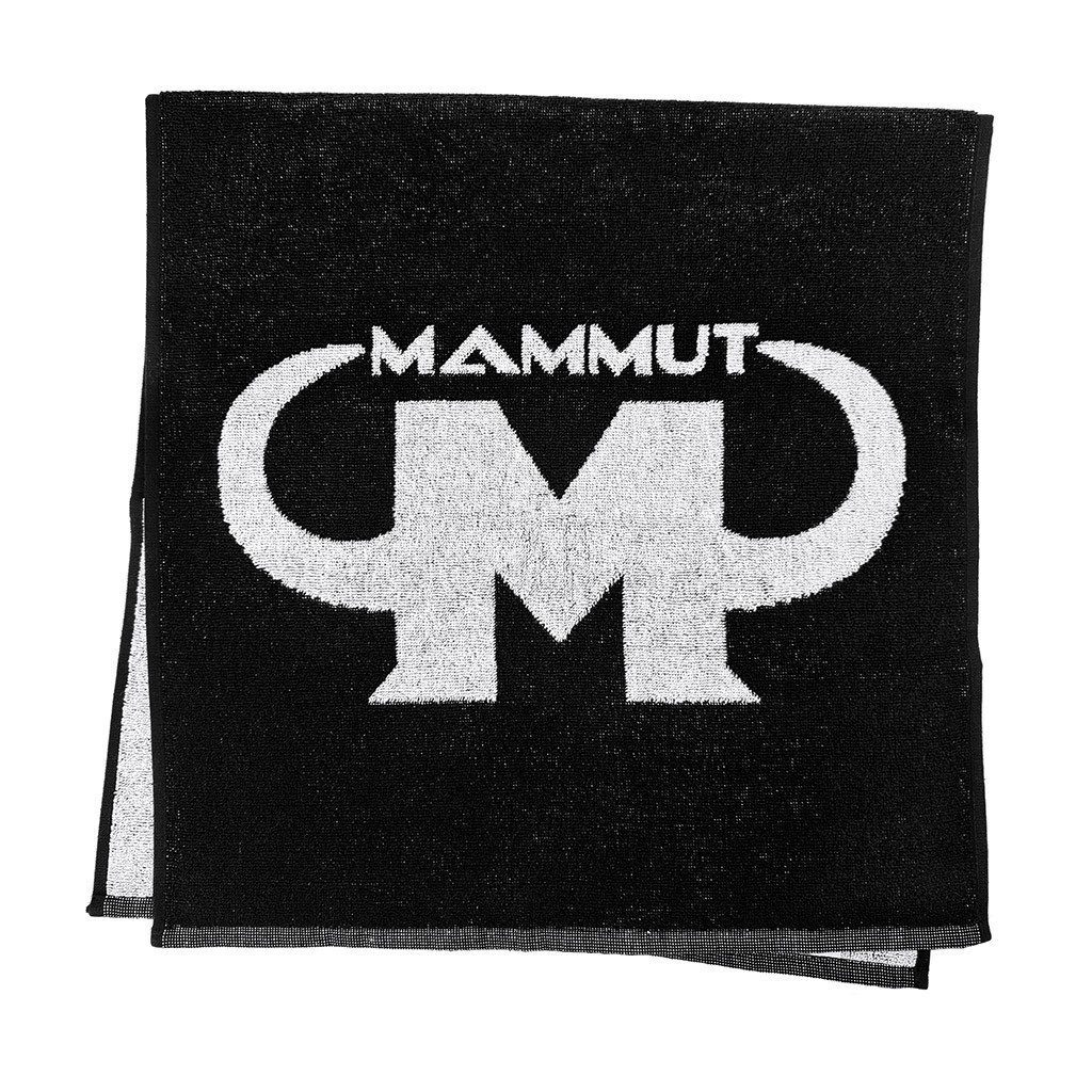 Sporthandtuch Fitness Handtuch 50 x 100 - schwarz - Design Mammut Nutrition - Stück