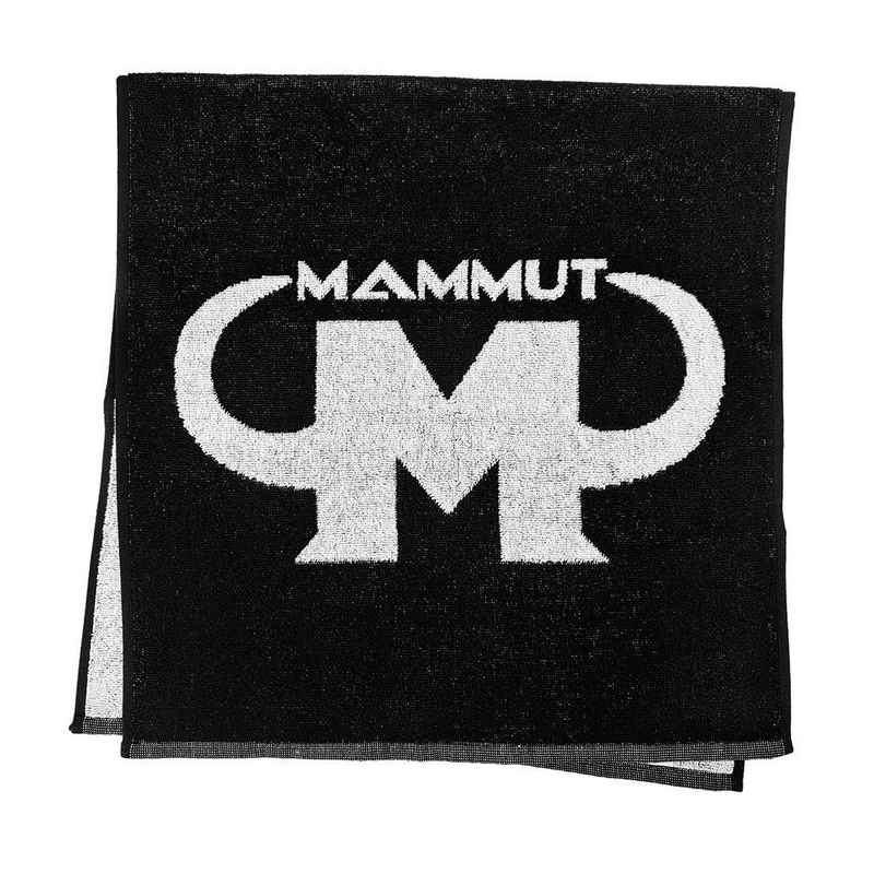 Mammut Nutrition Sporthandtuch Fitness Handtuch 50 x 100 - schwarz - Design Mammut Nutrition - Stück, 100 % Baumwolle