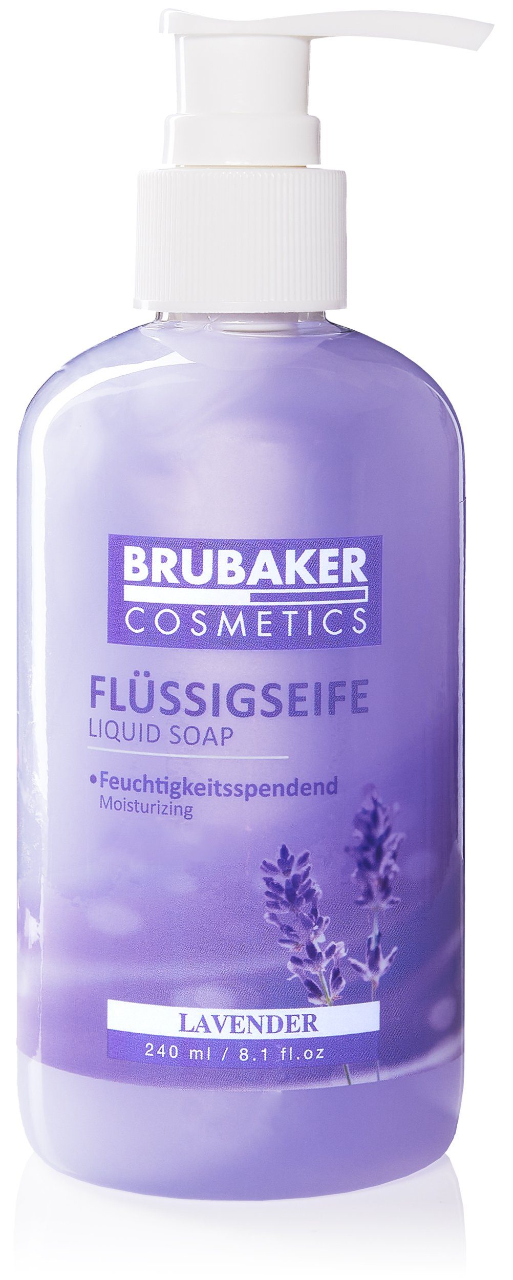 Flüssigseife Lavendel BRUBAKER Duft, Spender Handseife praktischen Seife flüssig feuchtigkeitsspendend, im 1-tlg., mit