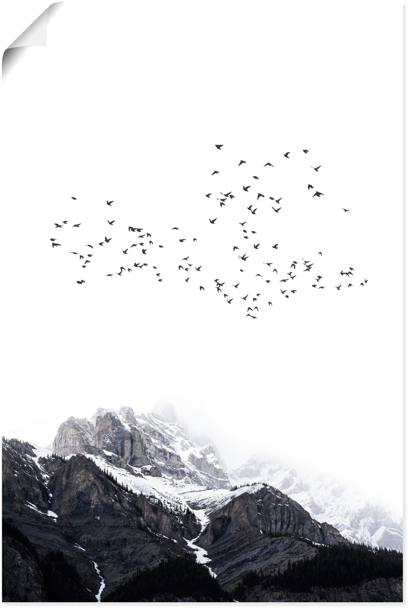 Leinwandbild, in Größen Wandbild St), oder Alpenbilder (1 versch. Die Poster & Artland Berge Berge, Alubild, Wandaufkleber als
