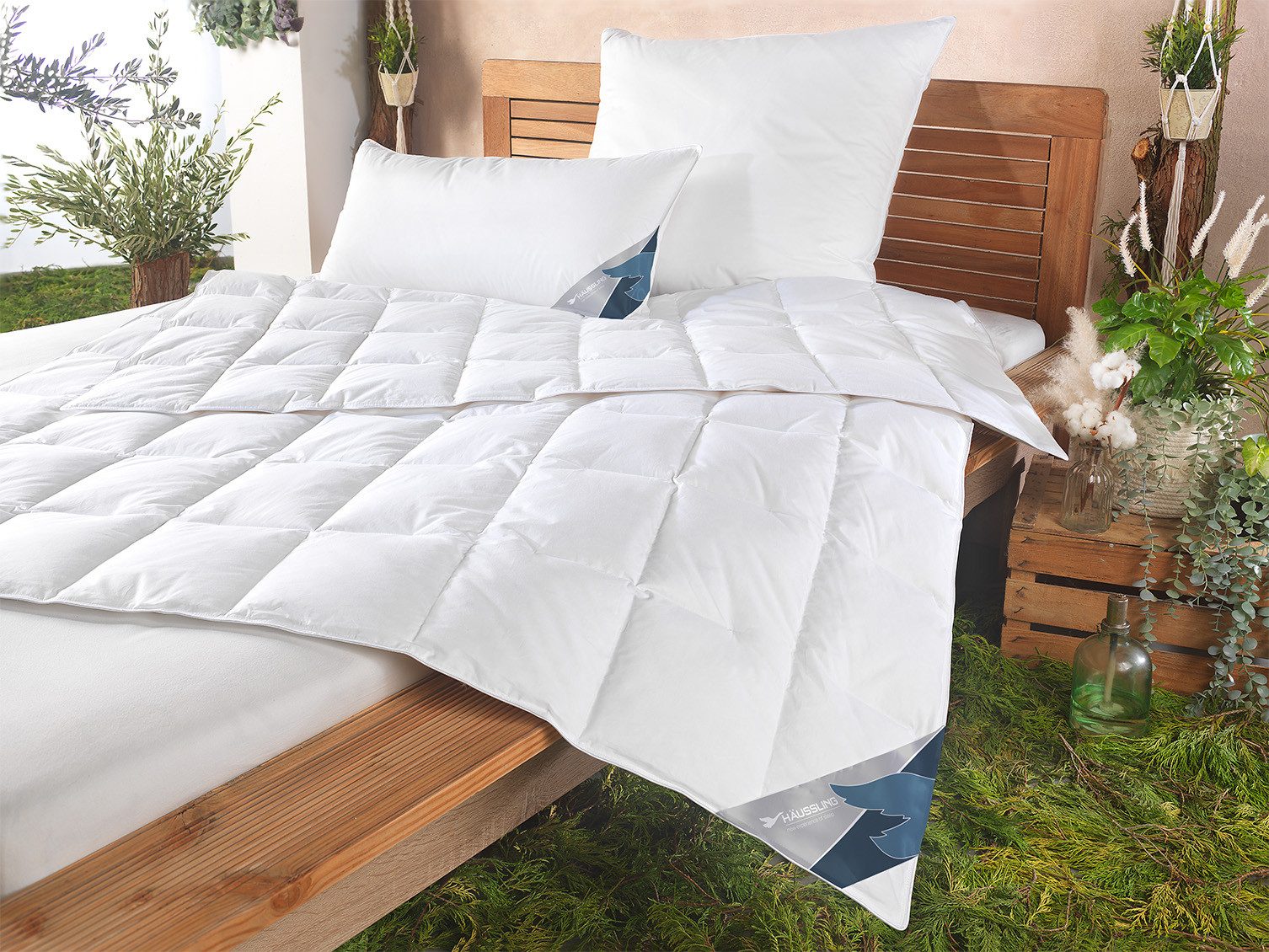 Haeussling Daunenbettdecke GRÖNLAND Made in Green, Füllung: neue, weiße 90% günstig online kaufen