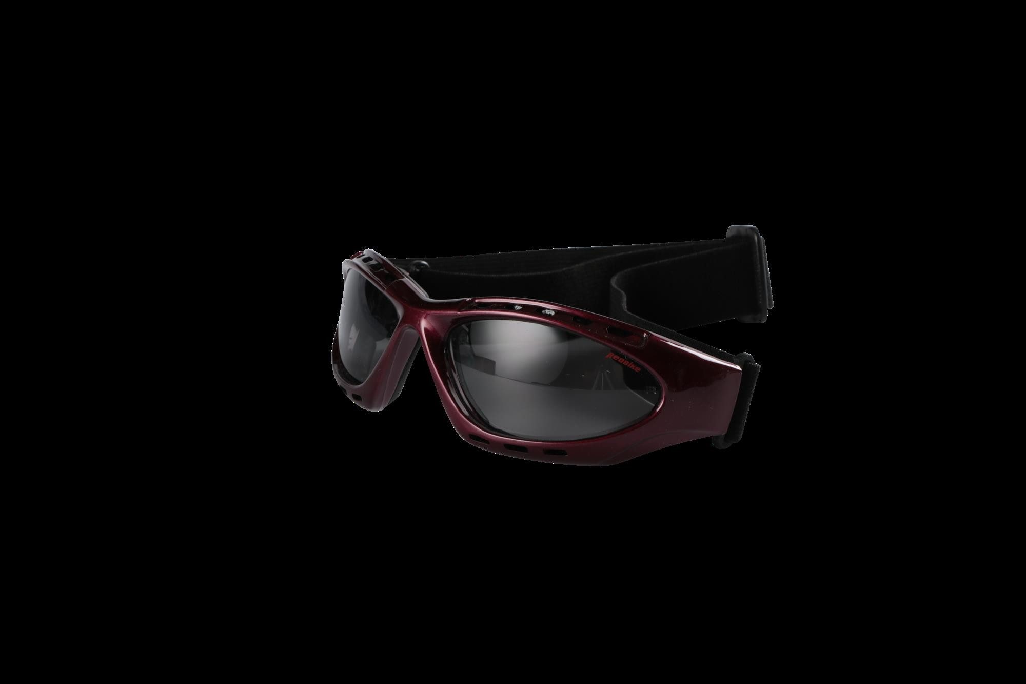 Redbike Motorradbrille Piwear Bandbrille Redbike weinroter Rahmen