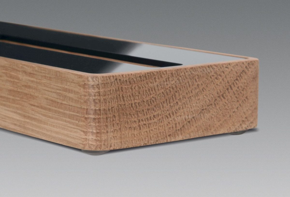 Sigel Visitenkartenhülle Visitenkarten-Aufsteller Eiche Holz/Acryl 30 Karten max. 90x60mm