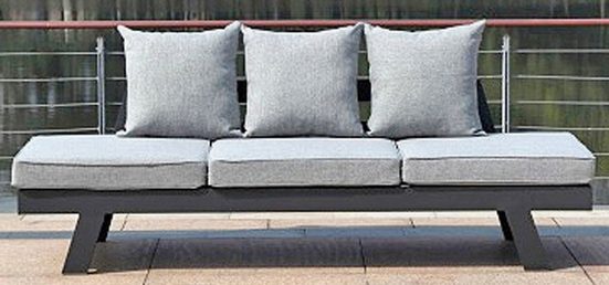 GARDEN PLEASURE Loungesofa »DONNA«, 7-tlg., Aluminium, anthrazit, inkl