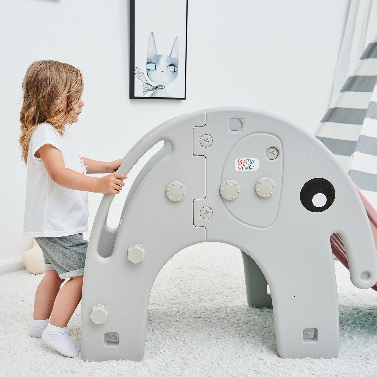 Baby Vivo Indoor-Rutsche Kinderrutsche / Rutsche günstig online kaufen
