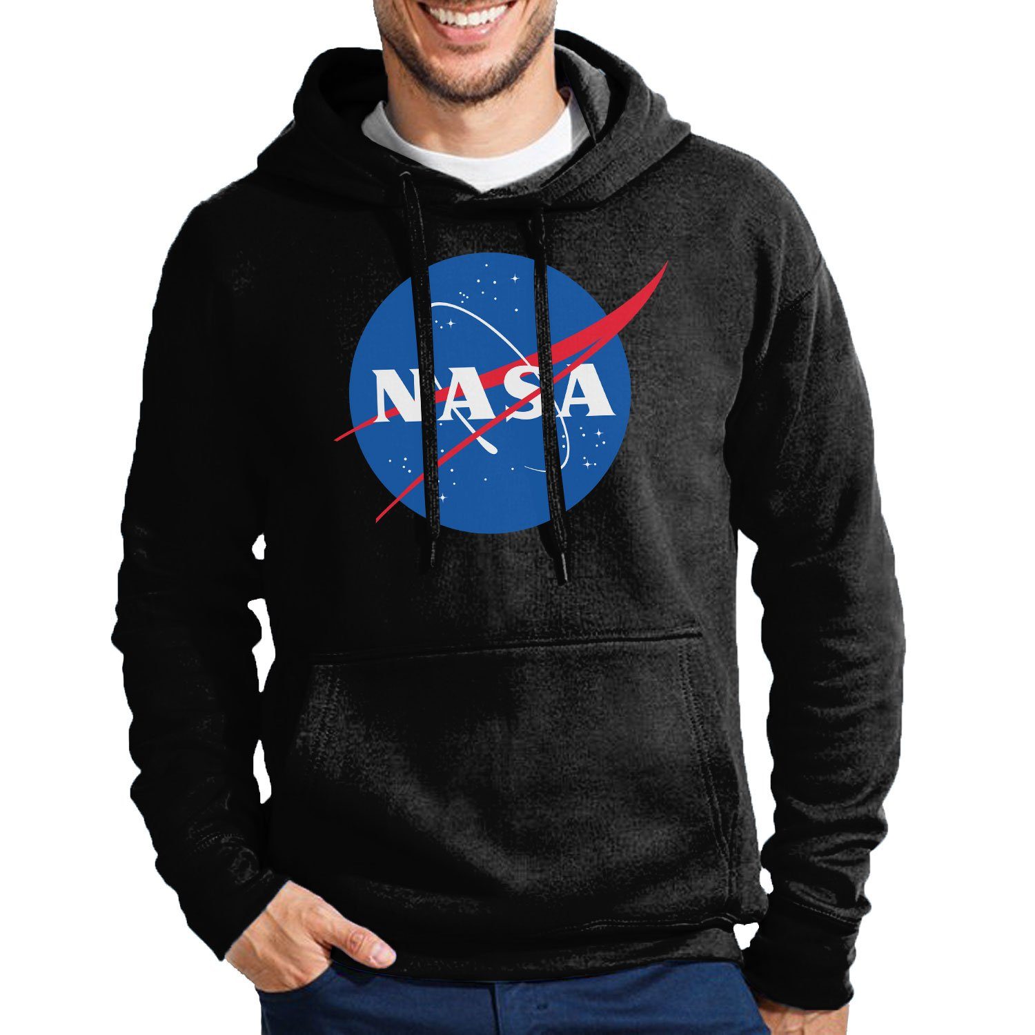 Blondie & Brownie Hoodie NASA Weltraum Rakete Sterne Weltall Mars Elon X Space Mit Kapuze