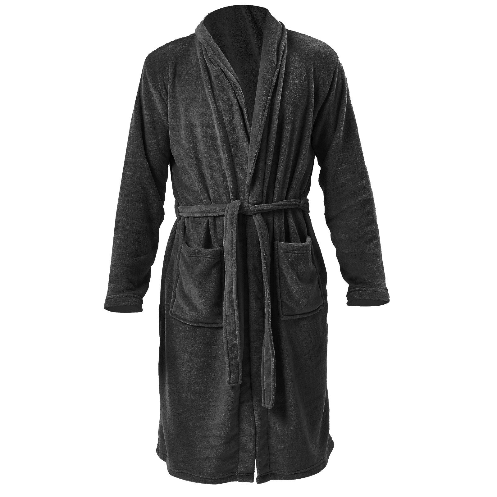 i@home Unisex-Bademantel Bademantel aus Korallenfleece Plüsch weich warm Mo günstig online kaufen