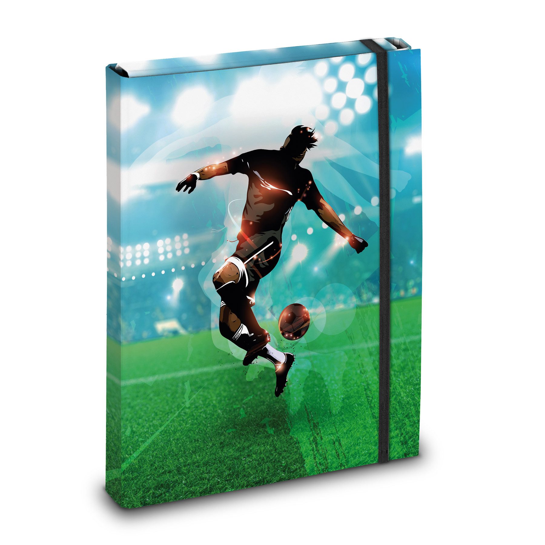 itenga Organisationsmappe itenga Heftbox Motiv Fussball DIN A4 Rückenbreite: 40 mm