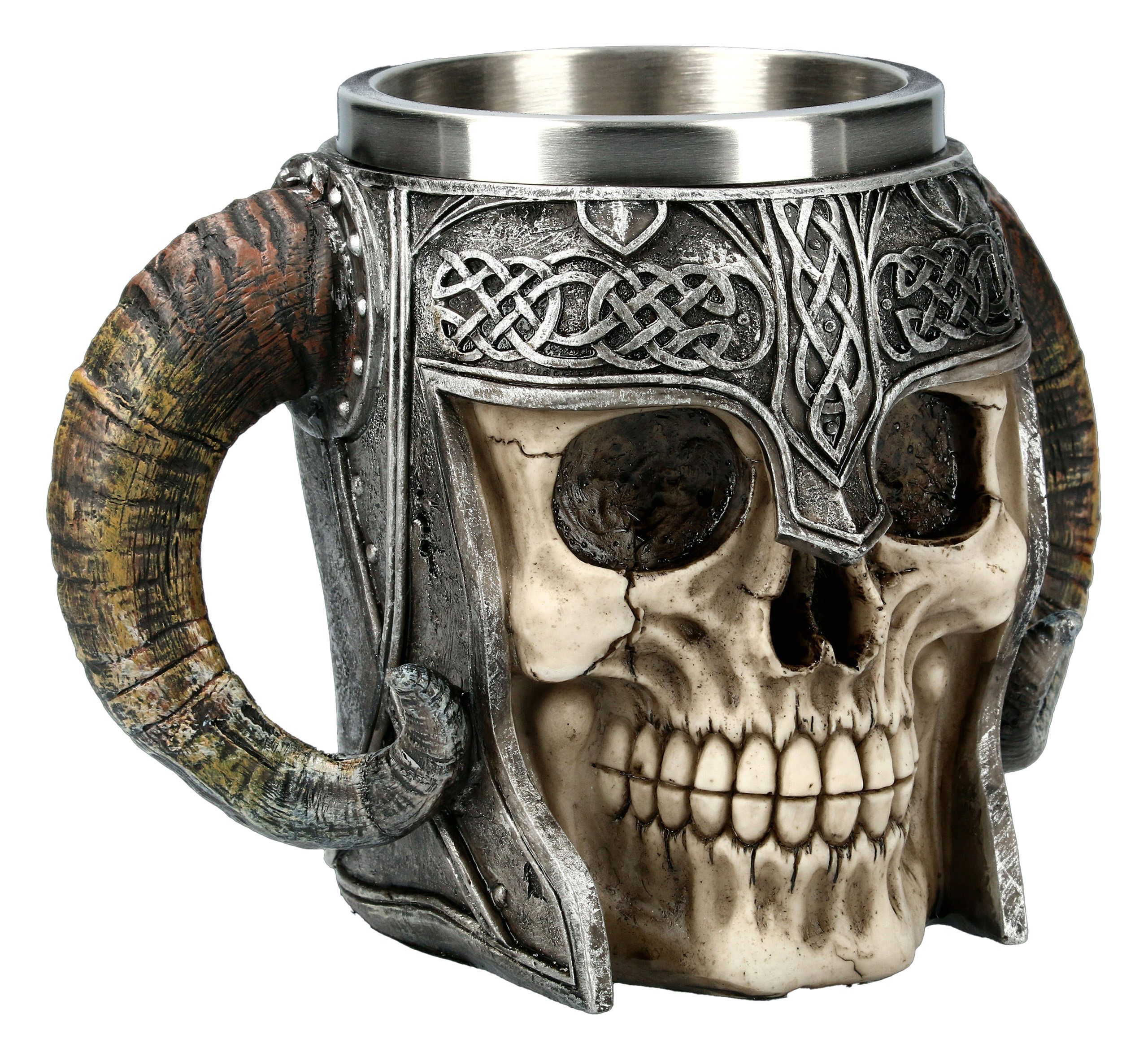 Bierkrug Wikinger Totenkopf Krug - Walhalla - Gothic Bierkrug