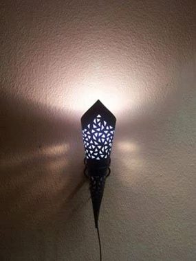 Marrakesch Orient & Mediterran Interior Wandleuchte Orientalische Lampe Wandleuchte Marina Klein, ohne Leuchtmittel, Handarbeit