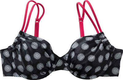 ETIREL Balconette-Bikini-Top »D-Bikini-OT Malisa Floral BLACK/RED DARK«