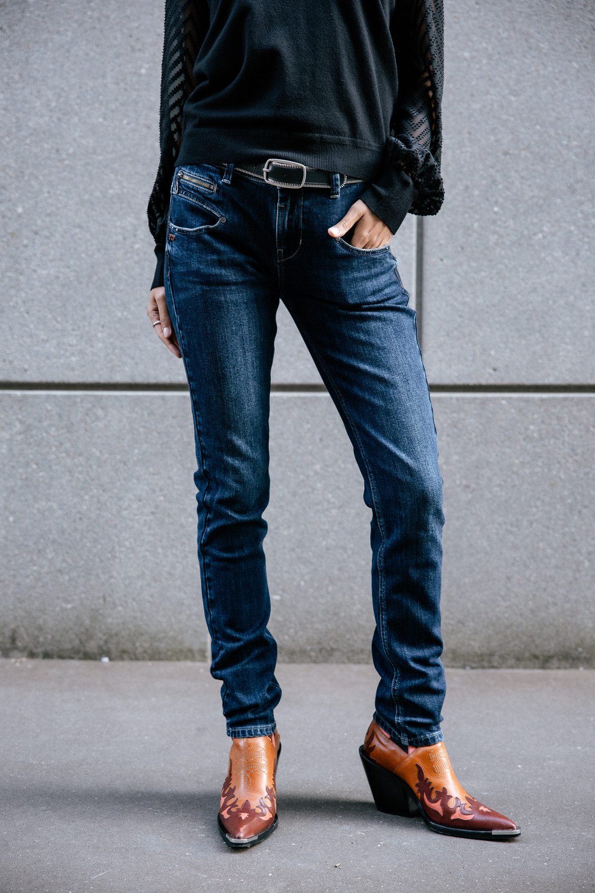 Freeman T. Porter Stretch-Jeans FREEMAN T. PORTER ALEXA HIGH WAIST S-SDM battle 25874 6022.F2302 -