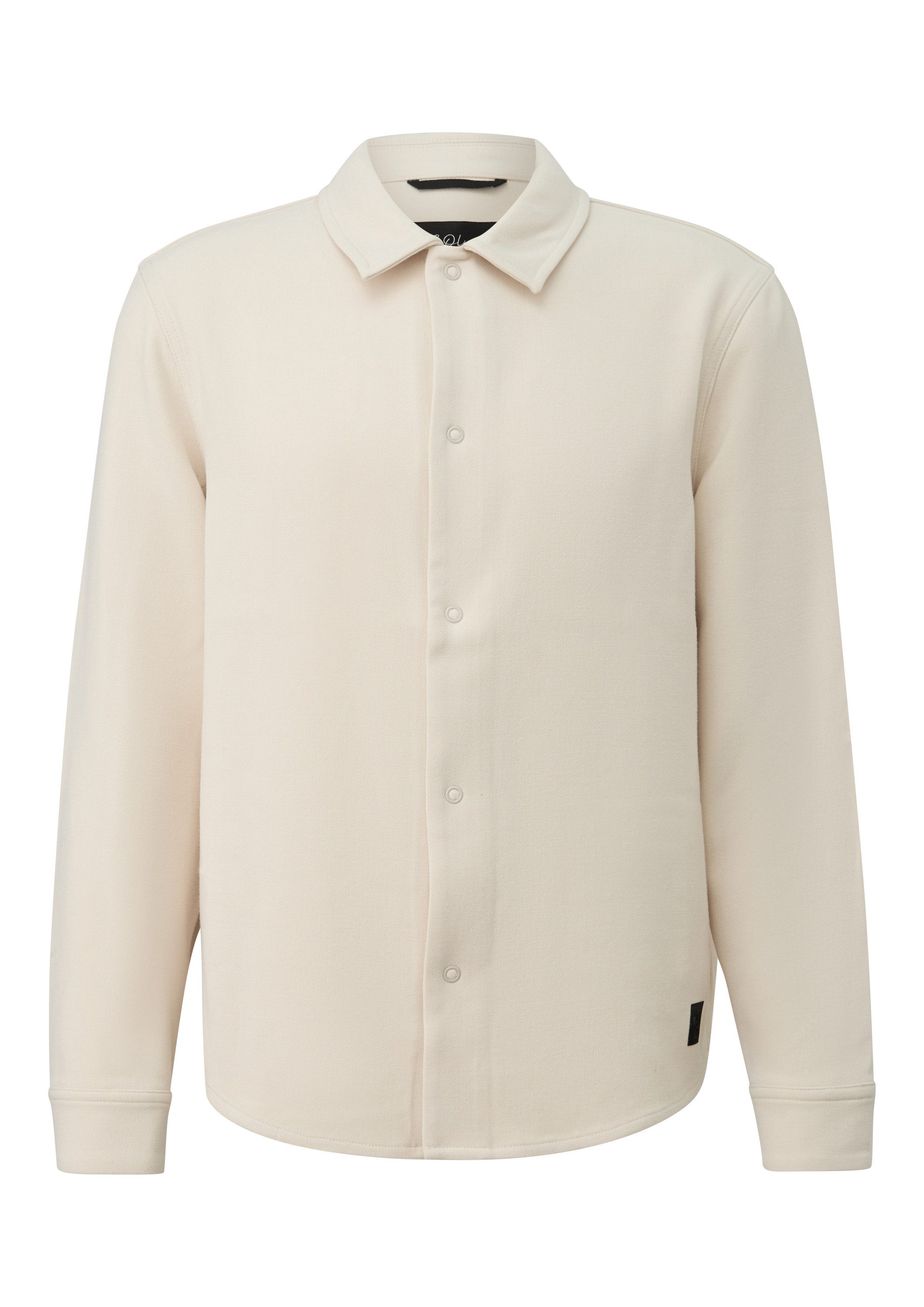 s.Oliver Hemdjacke Indoor-Jacke Lässiges Overshirt aus Stretch-Gewebe