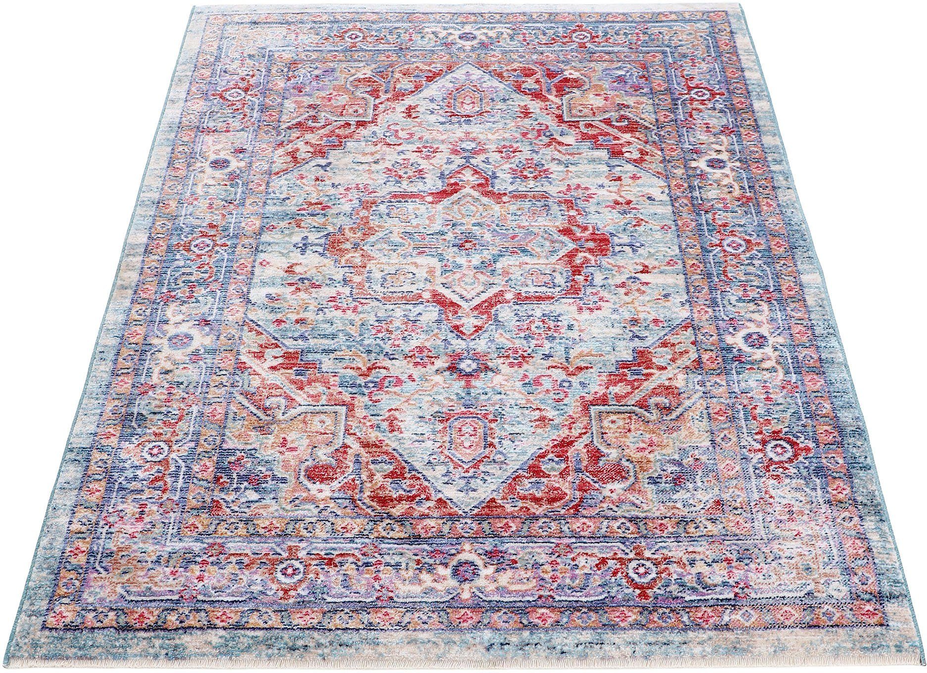 carpetfine Teppich »Phoenix«, rechteckig, 6 mm Höhe, Vintage Orient Look, m günstig online kaufen