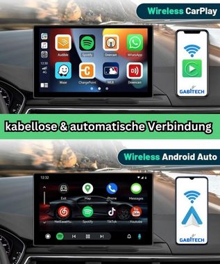 GABITECH 7 Zoll Carplay Smartscreen Navi für Auto LKW Wohnmobil Sprachsteuerung Navigationsgerät (Zentraleuropa (19 Länder), automatisch, für Android und Apple Smartphones,autom. Verbindung, Bluetooth)