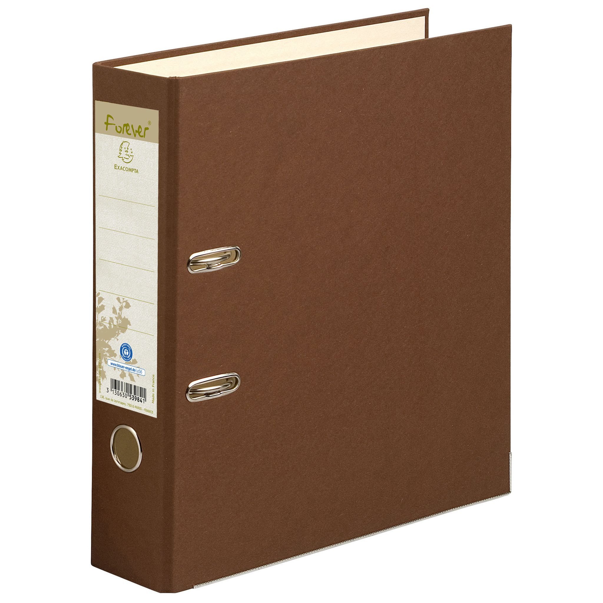 EXACOMPTA Aktenordner Exacompta Ordner Forever 80mm - Schoko/beige