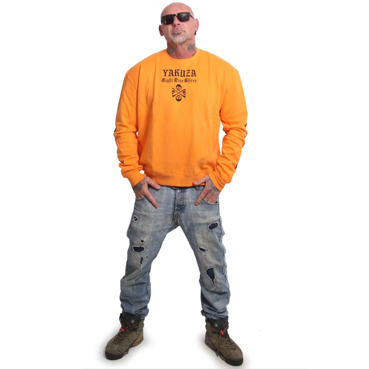 YAKUZA Sweatshirt 3RD im Oversized Look