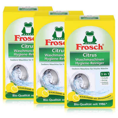 FROSCH Frosch Citrus Waschmaschinen Hygiene-Reiniger 250g - Kalklösend (3er P Spezialwaschmittel