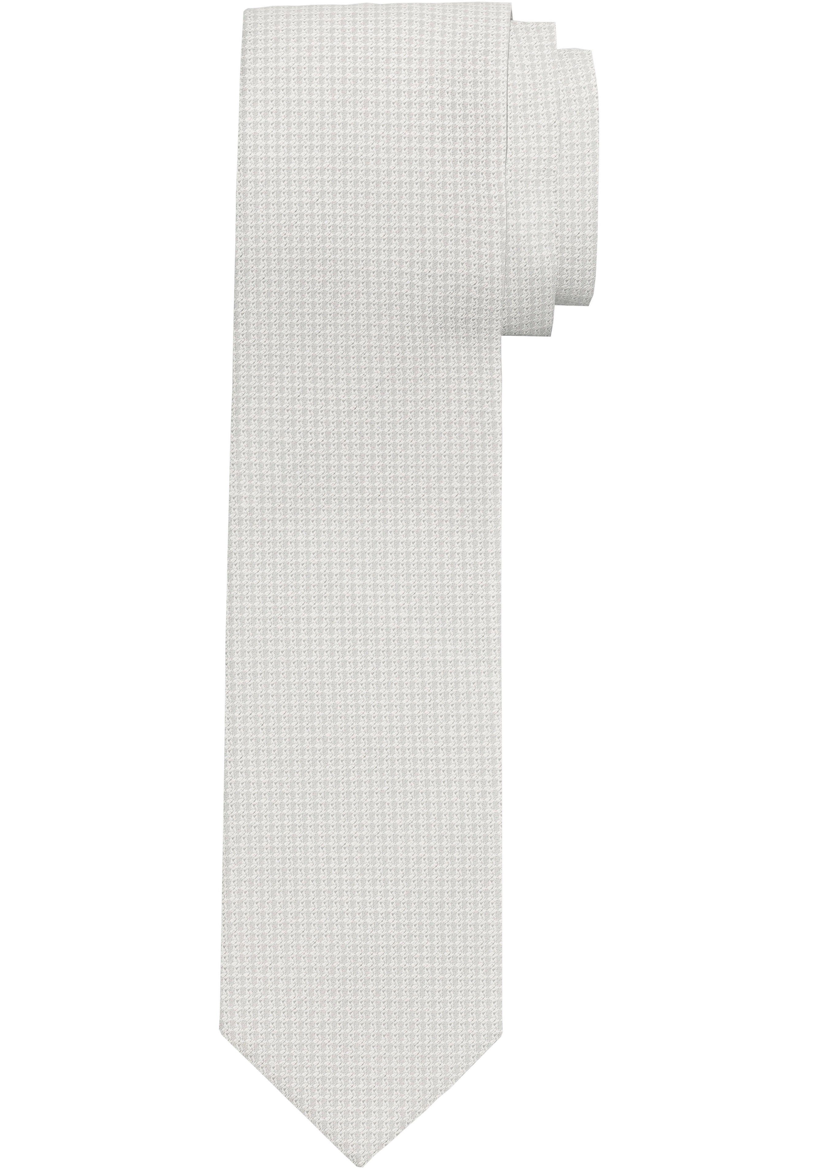 OLYMP Krawatte Krawatte mit Minimalmuster champagner | Breite Krawatten