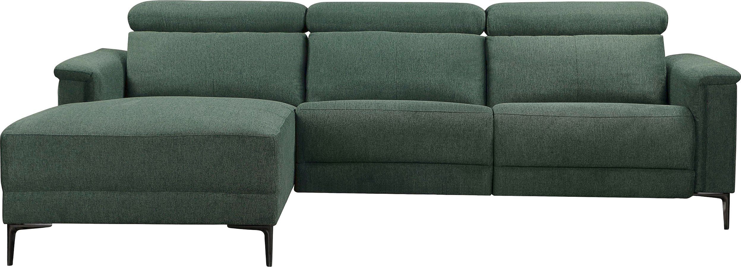 Home affaire Ecksofa "Lund, L-Form, 261cm, man. o. elektr. Relaxfunktion (m günstig online kaufen