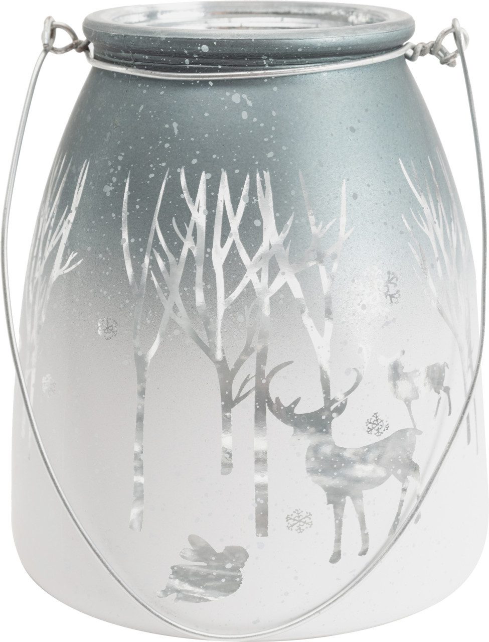 Trend Line Windlicht TrendLine Windlicht Glas Winter Ø 13 cm günstig online kaufen