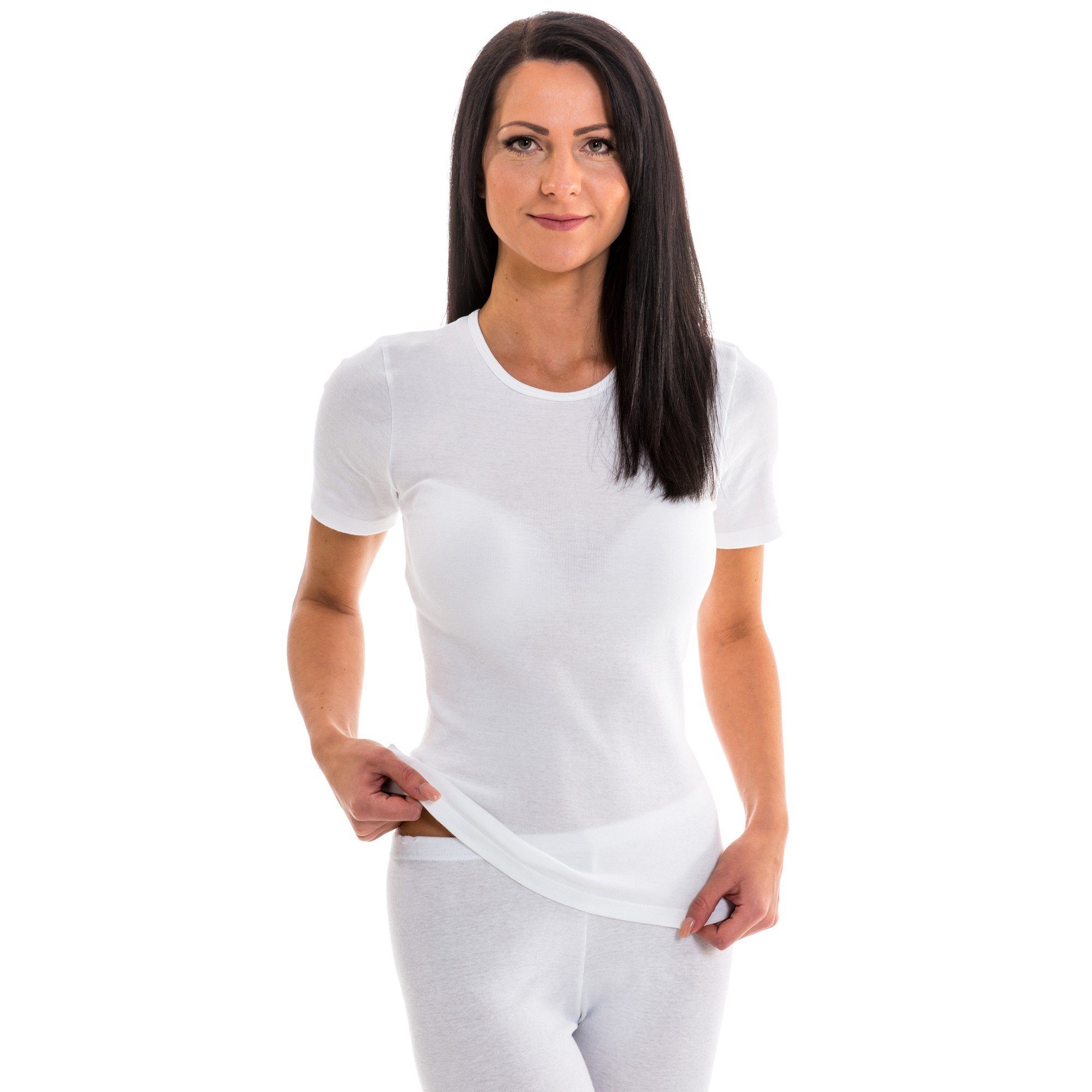 HERMKO Funktionsunterhemd 61800 Damen kurzarm Funktionsshirt günstig online kaufen