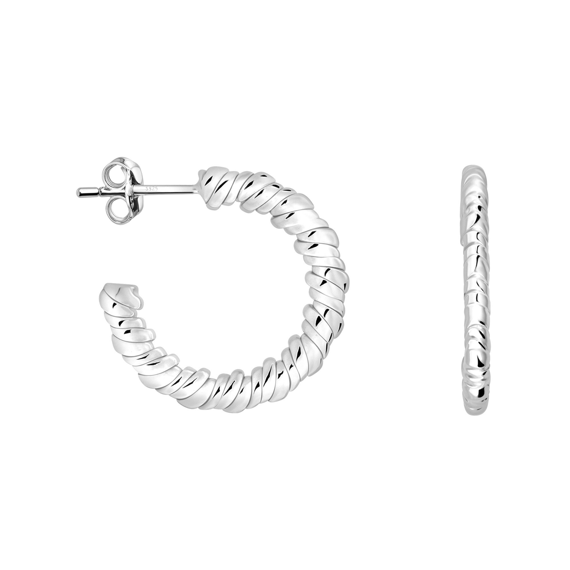 Paar Creolen Gedreht