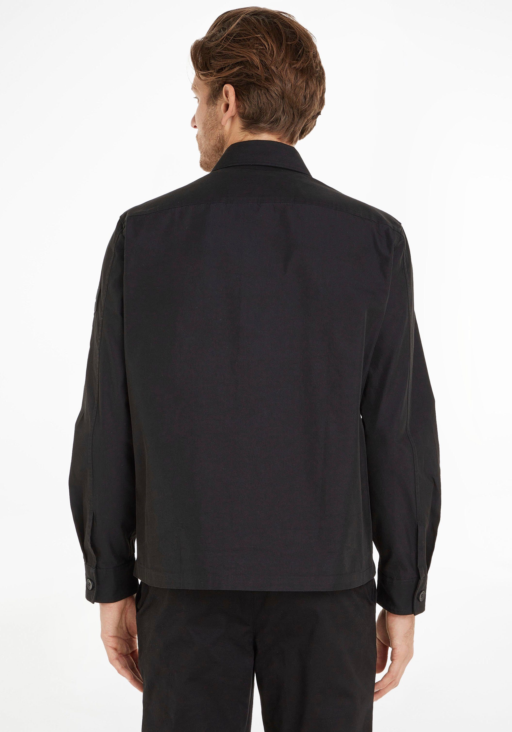 Calvin Klein Langarmhemd COTTON NYLON OVERSHIRT günstig online kaufen
